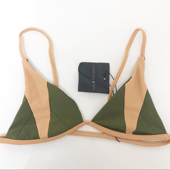 Stone Fox Swim Other - Stone Fox Swim Isla Top in Olive Bare Block